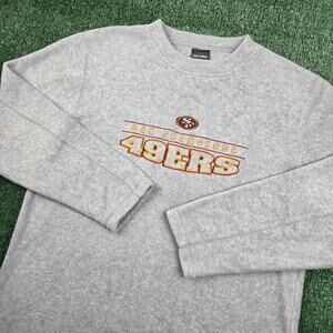Vintage Y2K San Francisco 49ers Fleece Crewneck Sweatshirt Men's Medium